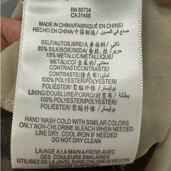 BCBGMAXAZRIA Silk Blend Printed Rhinestone Accent Halter Maxi Dress Green Size 0 - Picture 7 of 8